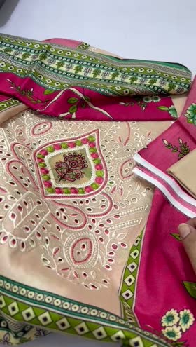 Rs 3300 Lawn Emb 3 pc