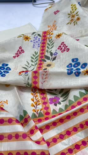 Rs 3300 Raabi lawn printed 3pc voil duppata ( RB 4)