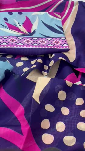 Rs 3400 Raabi slub lawn printed 3pc voil duppata