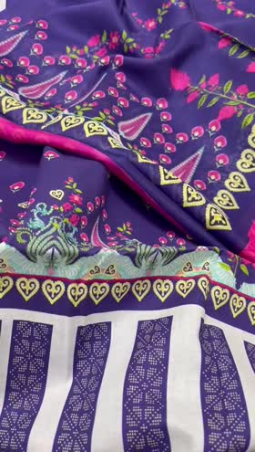 Rs 3450 Bonanza Satrangi lawn printed 3pc