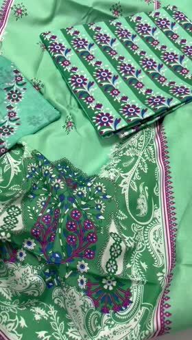 Rs 3450 Bonanza Satrangi lawn printed 3pc