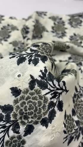 Rs 3650 Ethnic chicken kari emb shirt trouser 2pc