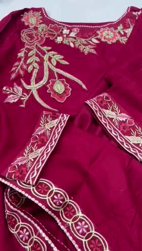 Rs 3800 Sahiba stitched Emb a shirt  ~ [Chest 22] [Length 51] LARGE