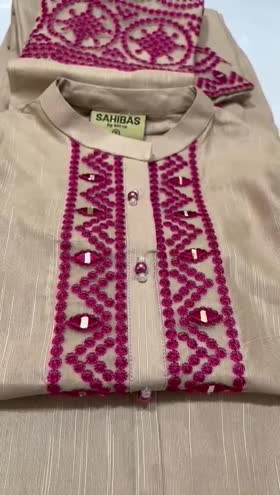 Rs 4350 Sahiba stitched Khaddar Emb 2pc  ~ [Chest 22] [Length 49] LARGE