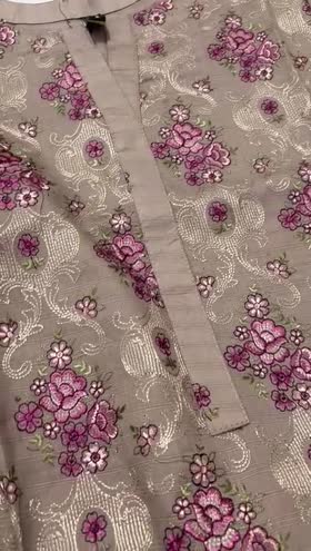 Rs 4500 Lawn stitched Emb 2pc ( medium) ~ MEDIUM
