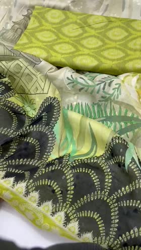 Rs 4500 Nureh signature prints Zari lawn 3pc new launch ( SP 201]