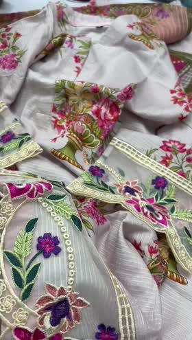 Rs 4500 Sahiba stitched Emb 3pc ~ [Chest 20] [Length 24] MEDIUM