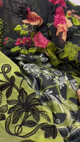 Rs 4995 Daria lawn Emb 3pc chiffon emb duppata ( DA 36]