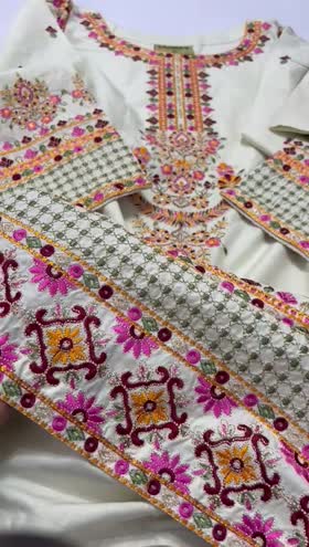 Rs 5000 Sahiba stitched Emb 2pc  ~ [Chest 20] [Length 42] MEDIUM