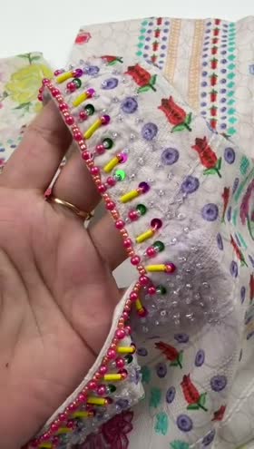 Rs 5000 Sahiba Stitched Emb 3pc ~ [Chest 22] [Length 43] LARGE