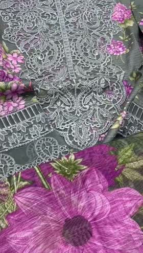 Rs 5300 Sahiba stitched Emb 3pc  ~ [Chest 20] [Length 35] MEDIUM