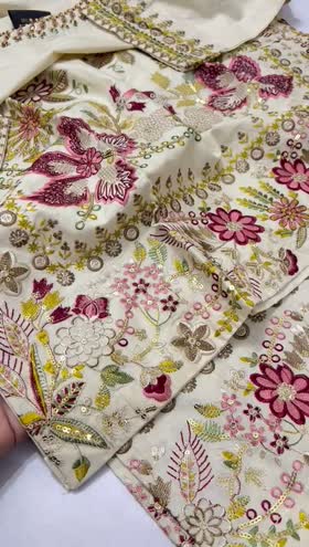 Rs 5450 Sahiba stitched Emb 2pc  ~ [Chest 20] [Length 34] MEDIUM