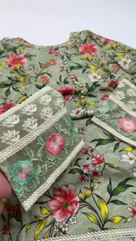 Rs 5500 Sahiba Lawn Stitched 3pc ~ [Chest 19] [Length 36] SMALL