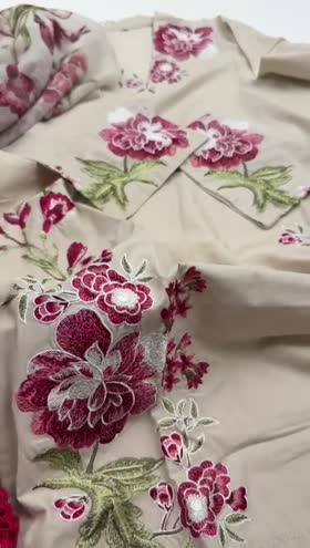 Rs 5500 Sahiba lawn stitched 3pc ~ [Chest 22] [Length 39] LARGE