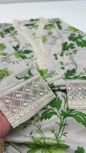 Rs 5500 Sahiba lawn stitched Emb 3pc ~ [Chest 22] [Length 45] LARGE
