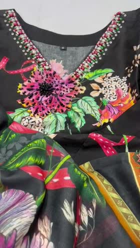 Rs 5500 Sahiba stitched Emb 3pc ~ [Chest 20] [Length 50] MEDIUM