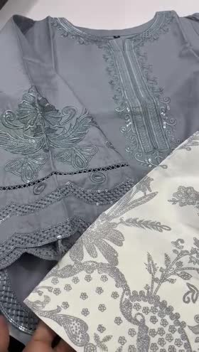 Rs 5800 Sahiba stitched Emb 3pc  ~ [Chest 20] [Length 33] MEDIUM