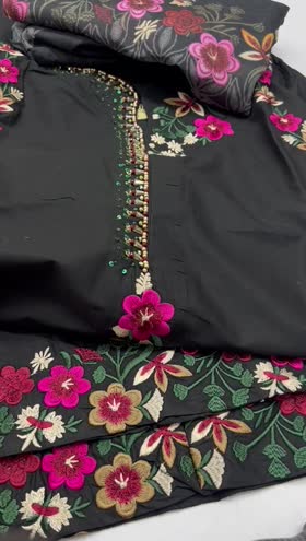 Rs 5800 Sahiba stitched Emb 3pc  ~ [Chest 20] [Length 46] MEDIUM