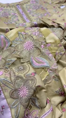 Rs 5800 Sahiba stitched Emb 3pc chiffon emb duppata  ~ [Chest 22] [Length 47] LARGE