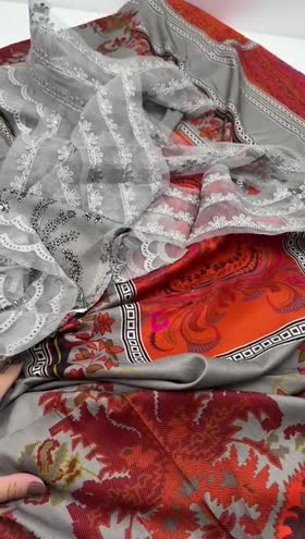 Rs 5950 Charizma UNstiched Winter Printed Staple 3 Pc [DSCW5-03]