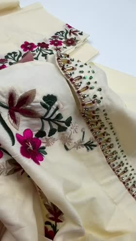 Rs 5950 Sahiba Stitched Emb 3pc ~ [Chest 20] [Length 46] MEDIUM