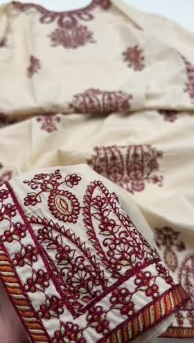 Rs 5950 Sahiba Stitched Emb 3pc ~ [Chest 20] [Length 49] MEDIUM
