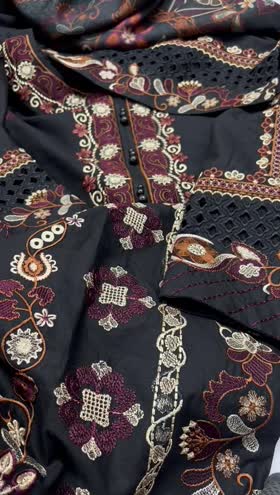 Rs 6350 Sahiba stitched Emb 3pc  ~ [Chest 20] [Length 44] MEDIUM