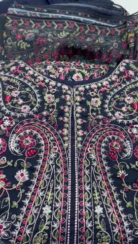 Rs 6450 Sahiba stitched Emb 3pc  ~ [Chest 19] [Length 47] SMALL