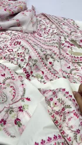 Rs 6450 Sahiba stitched Emb 3pc  ~ [Chest 20] [Length 47] MEDIUM