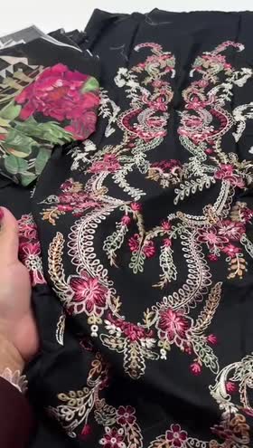Rs 6500 Gulmina Lawn Emb Shirt Trouser With Printed Silk Dupatta [D-02]
