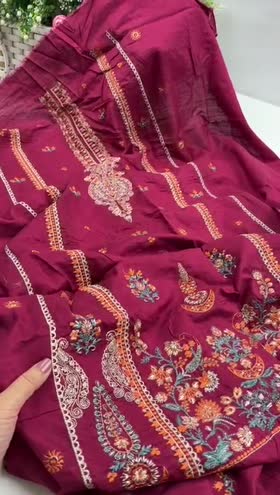 Rs 6600 Sapphire Viscose Raw Silk Emb 3pc [Retail 8990]