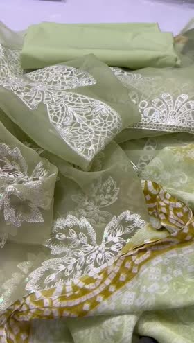 Rs 6950 Nureh Gardenia lawn Emb 3pc new launch ( NSG 212)