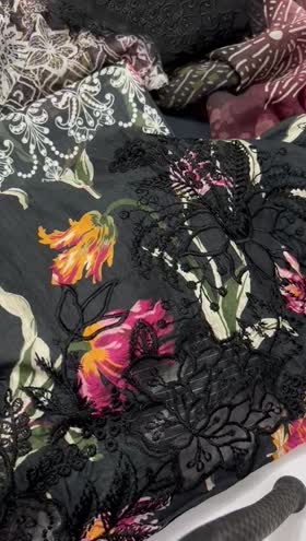 Rs 6950 Nureh Gardenia lawn Emb 3pc new launch ( NSG 214)