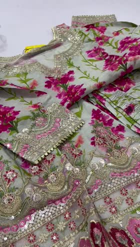 Rs 7000 Aneela’s raw silk stitched Emb 2 pc ( Small)