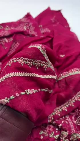 Rs 7000  Gulmina Lawn Emb Shirt Trouser With Emb Chiffon Dupatta [D-05]