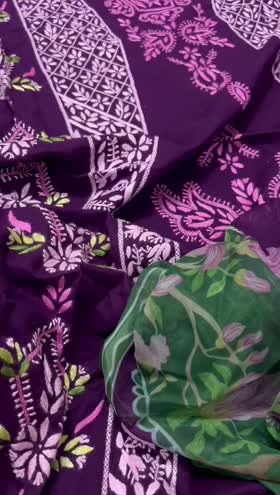 Rs 7000 Lawn hand made Emb 3 pc