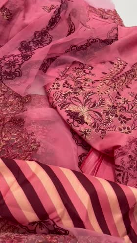 Rs 9950 Dilras luxury lawn Emb 3pc chiffon emb duppata ( SL3)